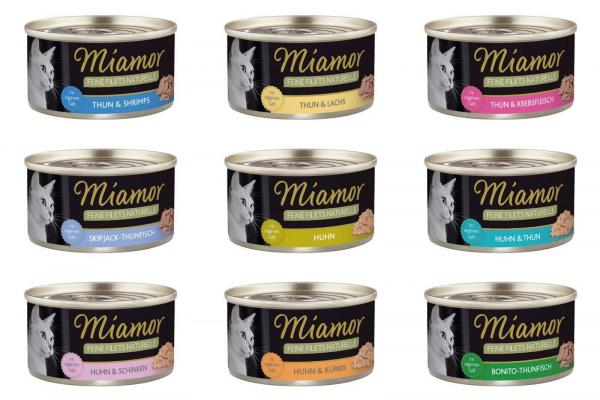 24 x Miamor Feine Filets in eigenem Saft 80g